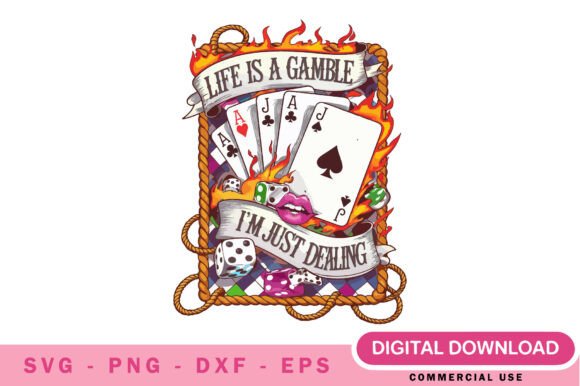 Life is a Gamble SVG: A Bold Embroidery Design for Real Projects