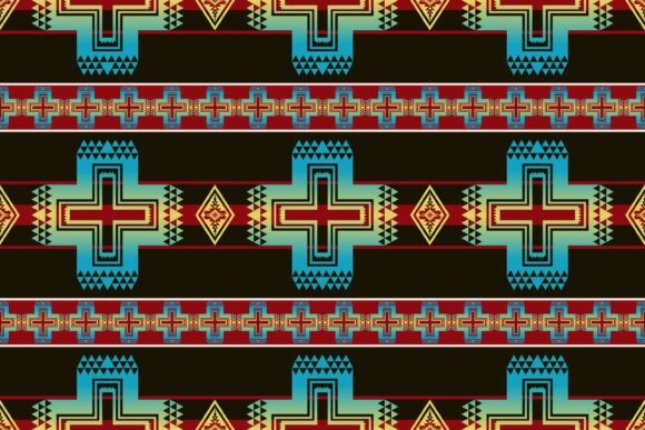 Review: Vibrant Native American Navajo Pattern for Embroidery