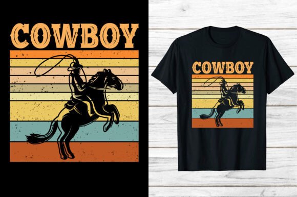 Western Cowboy Riding Horse Vintage Eps Review