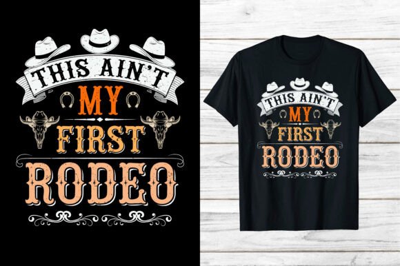 Western Cowboy Shirt First Rodeo Vintage