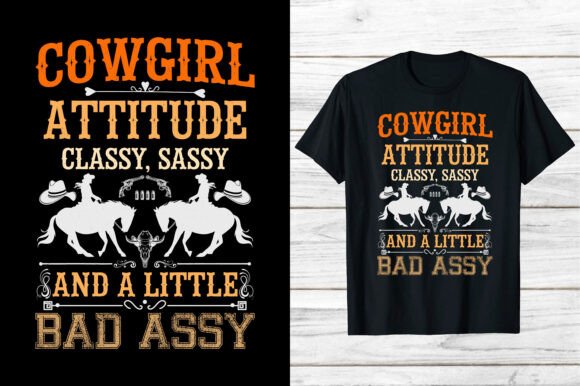 Western Cowgirl Attitude Shirt Vintage